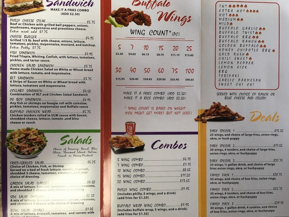 U Love Wings Menu image 3